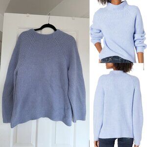 JOIE Blue Chunky Mock-neck Knit Sweater Size XL - Extra Large
